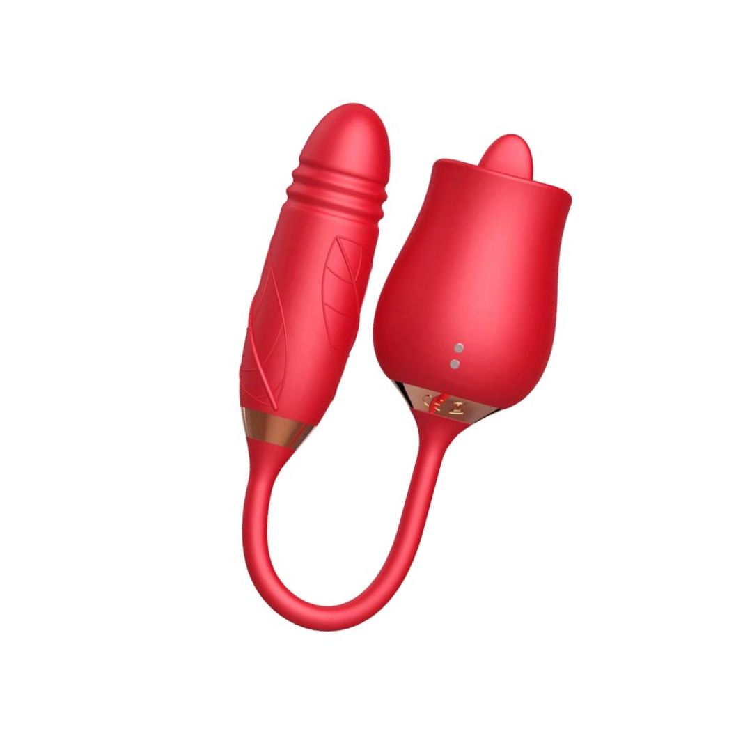 Rose toy with baton