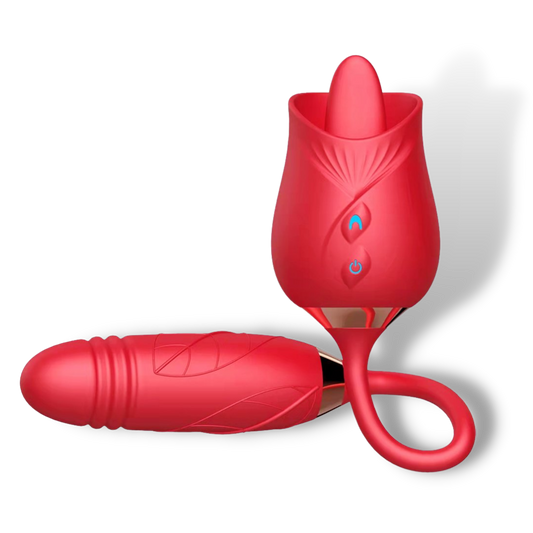 rose licking vibrator with baton